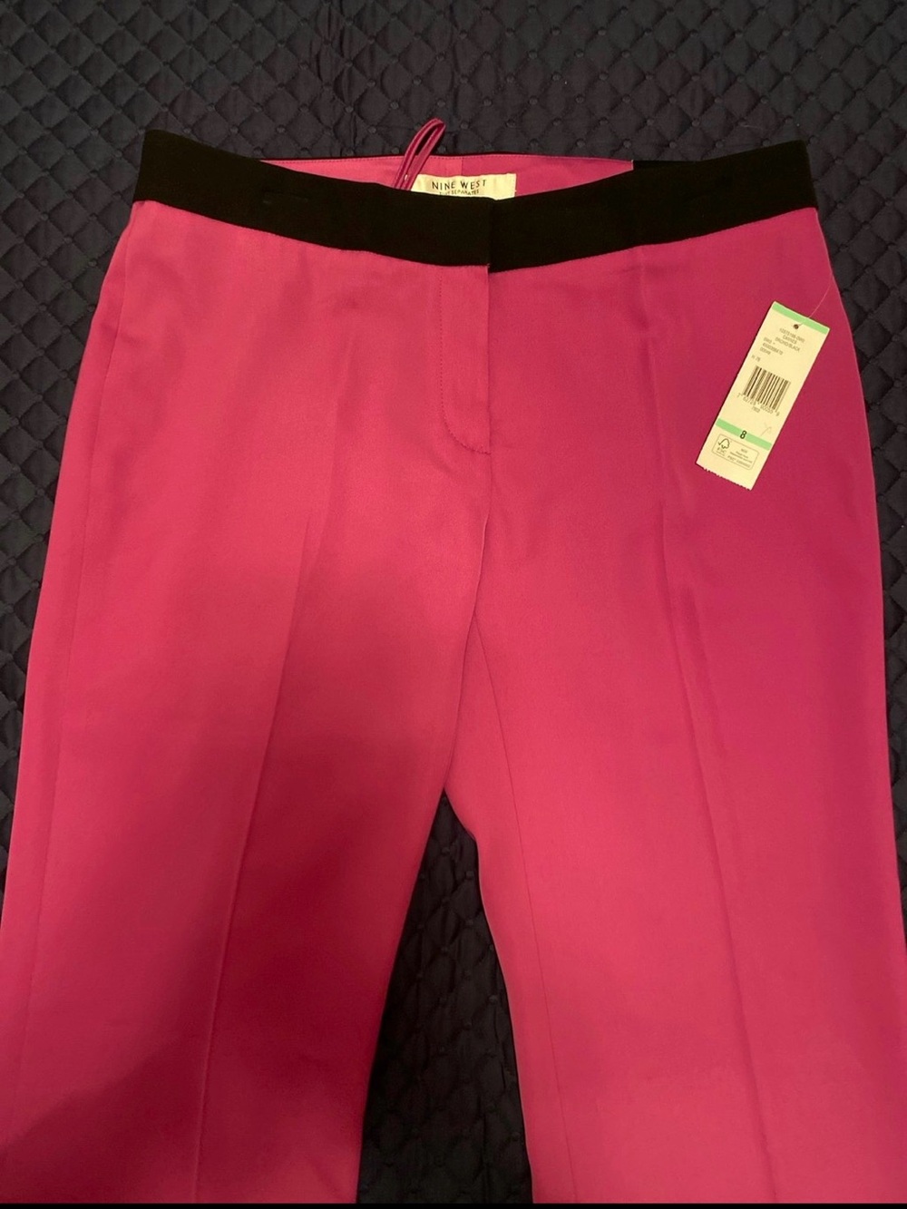 Nine West Hot Pink Wide-Leg Trousers - Modern Fit